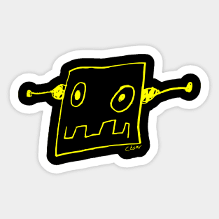 Robot by César Sticker